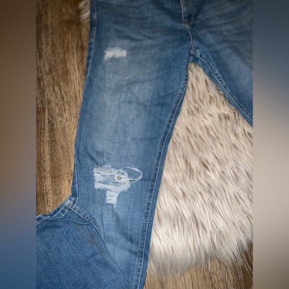 Old navy rock star super skinny distressed blue jeans - Picture 3 of 15